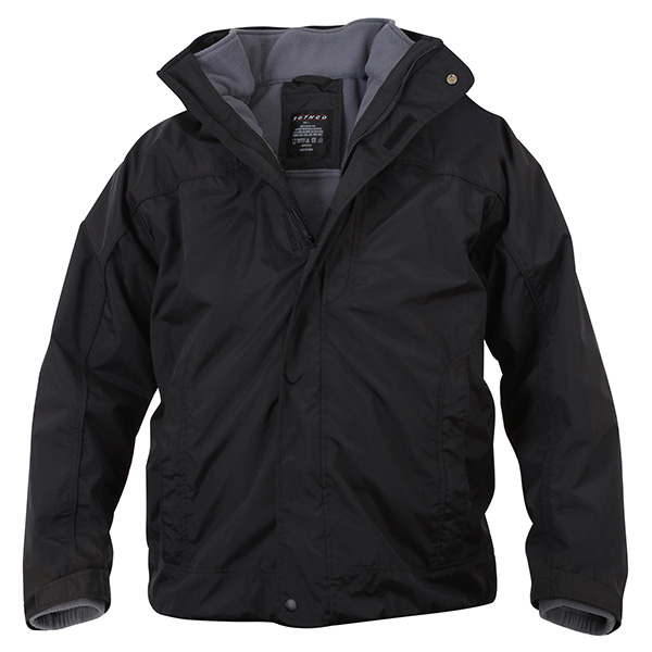 ALL WEATHER 3in1 jacket BLACK ROTHCO 7704 L-11