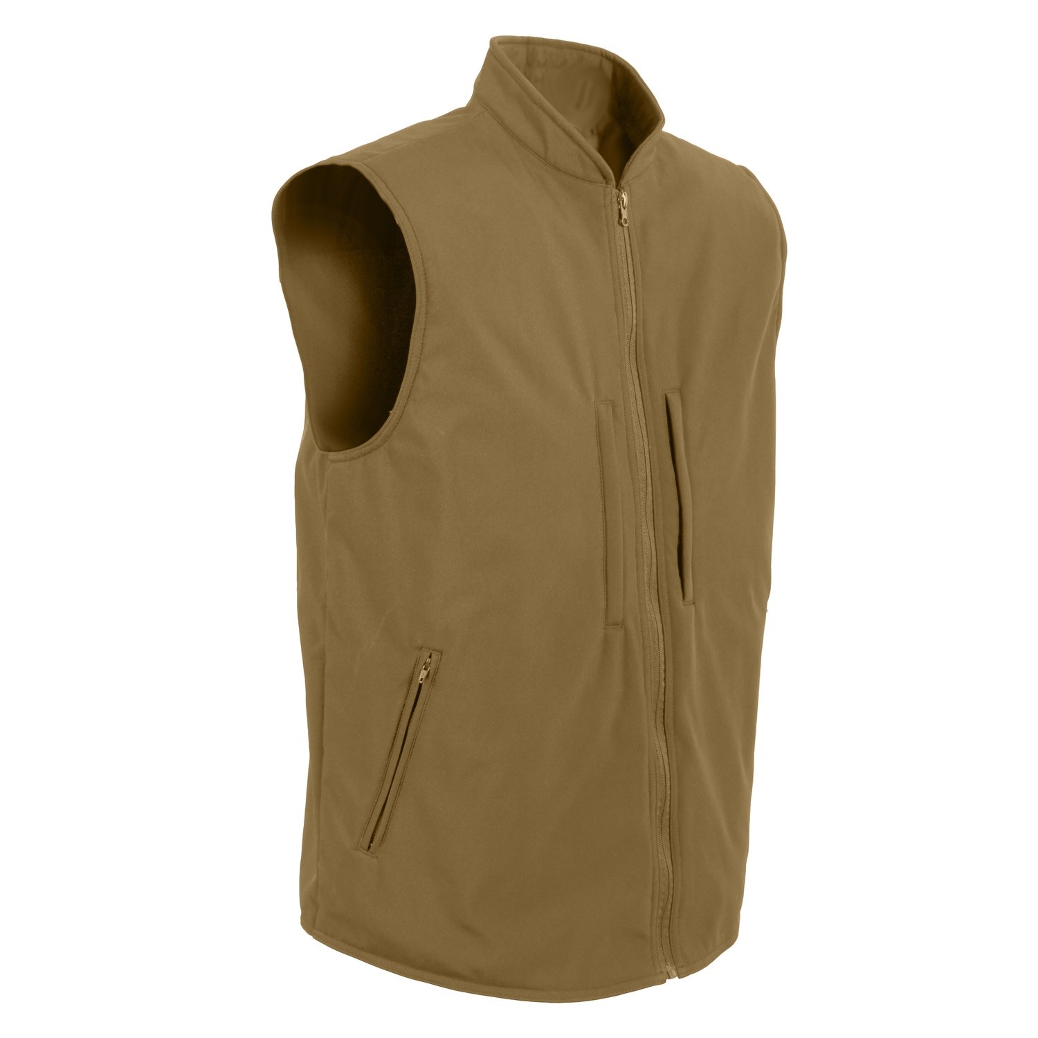 ROTHCO concealed Carry Soft Shell Vest COYOTE BROWN MILITARY RANGE
