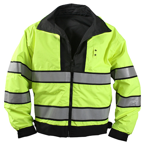 REFLEX reversible waterproof jacket yellow / black ROTHCO 8720 L-11