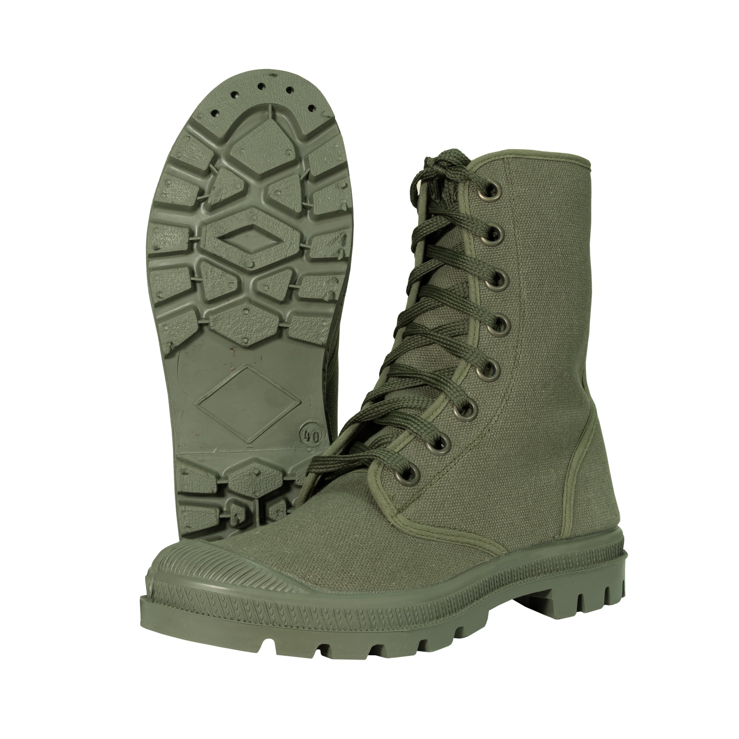 INVAZ canvas boots OLIVE