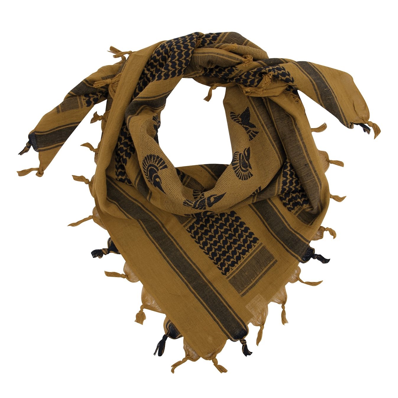 Scarf SHEMAG 107 x 107 cm SPARTAN COYOTE BROWN ROTHCO 88535 L-11