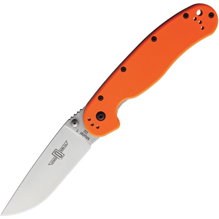 Folding Knife RAT I D2 ORANGE Ontario Knife Company 8867 L-11