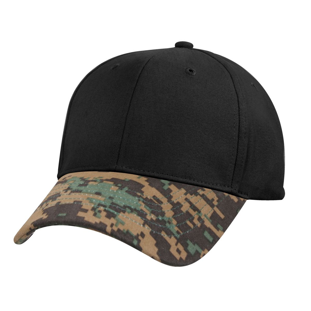 black digital camo hat