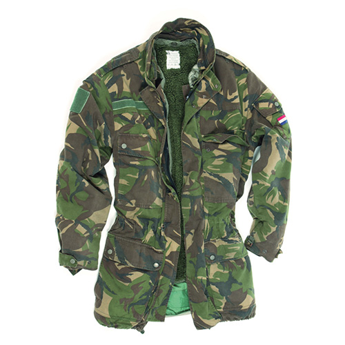 Dutch parka jacket with fur lining DPM used Dutch Army 91012600 L-11