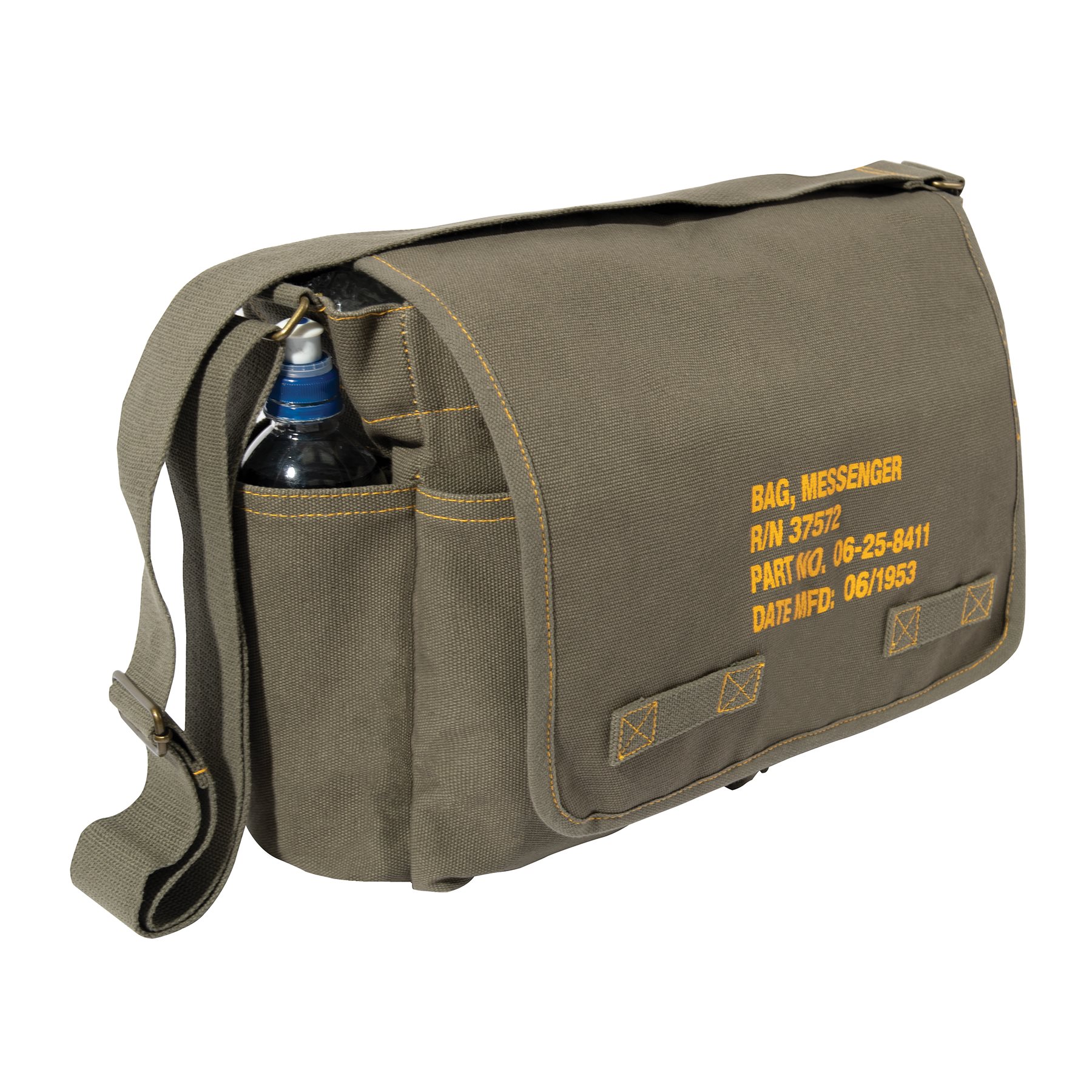 Rothco Canvas Medical Equipment Bag - Olive Drab Shoulder Bag With Mag Pouches