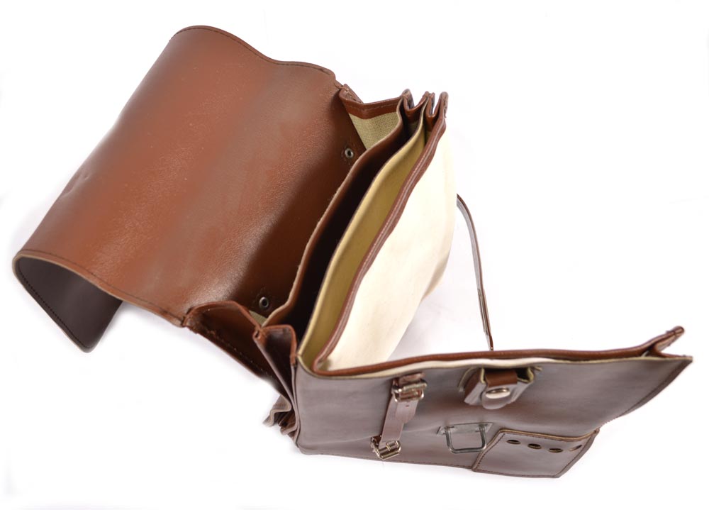 Bag maps NVA BROWN leather used | MILITARY RANGE
