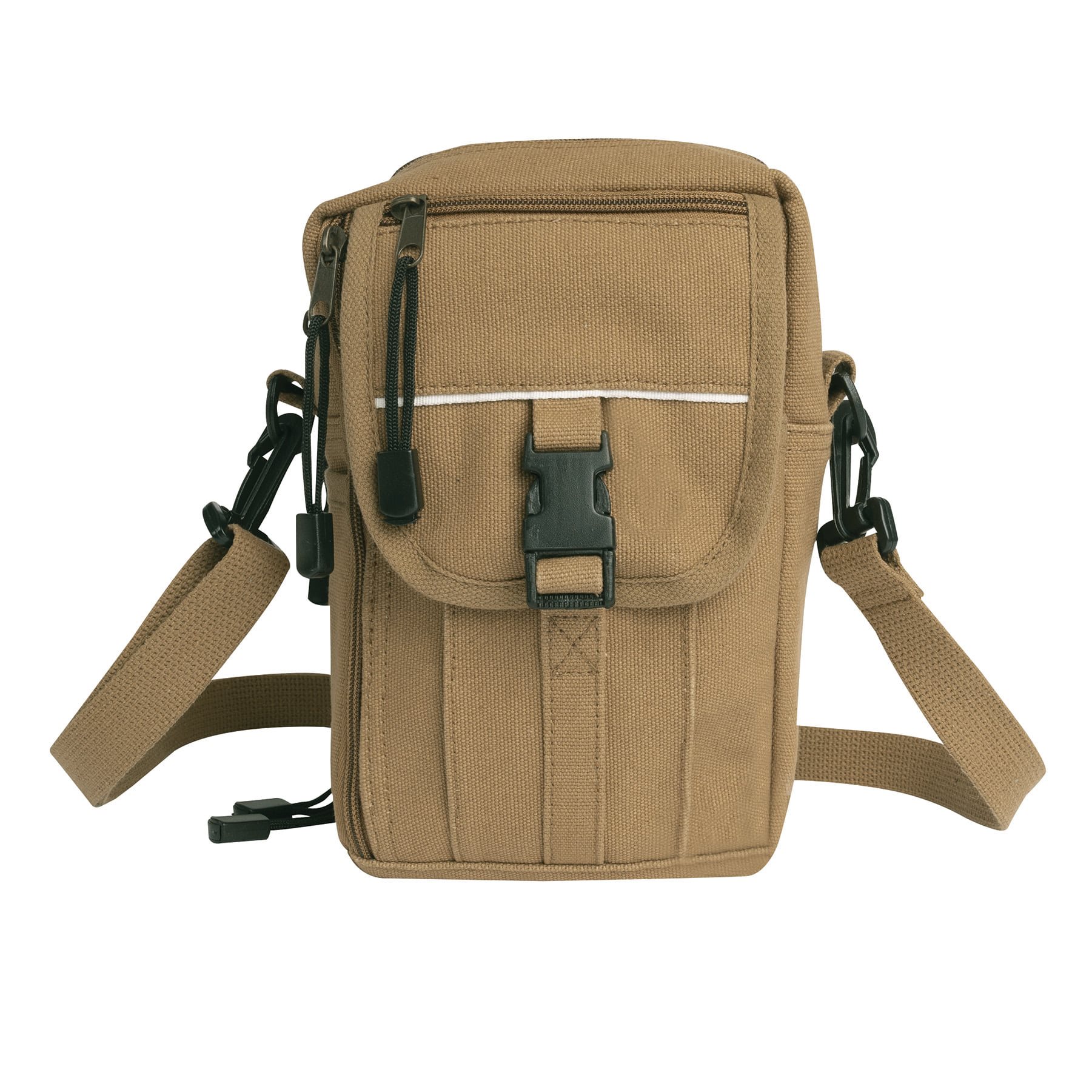 Heavyweight Classic Canvas Passport Travel Pouch COYOTE BROWN