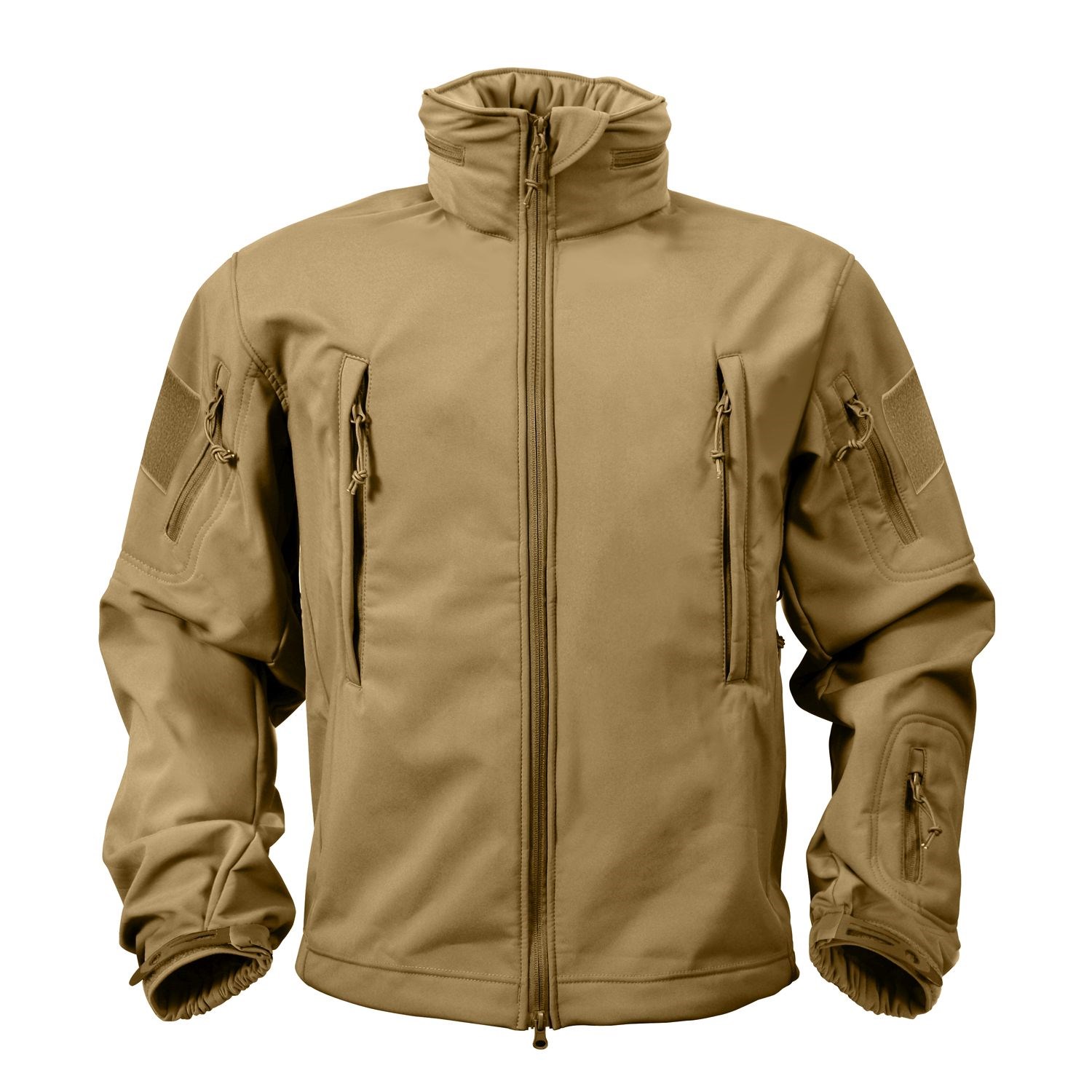TACTICAL hooded jacket softshell COYOTE ROTHCO 9867 L-11