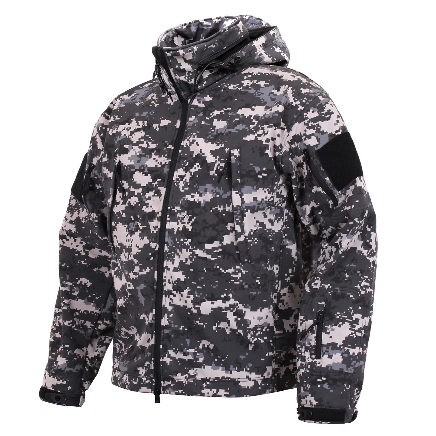 TACTICAL hooded jacket softshell URBAN DIGITAL ROTHCO 98701 L-11
