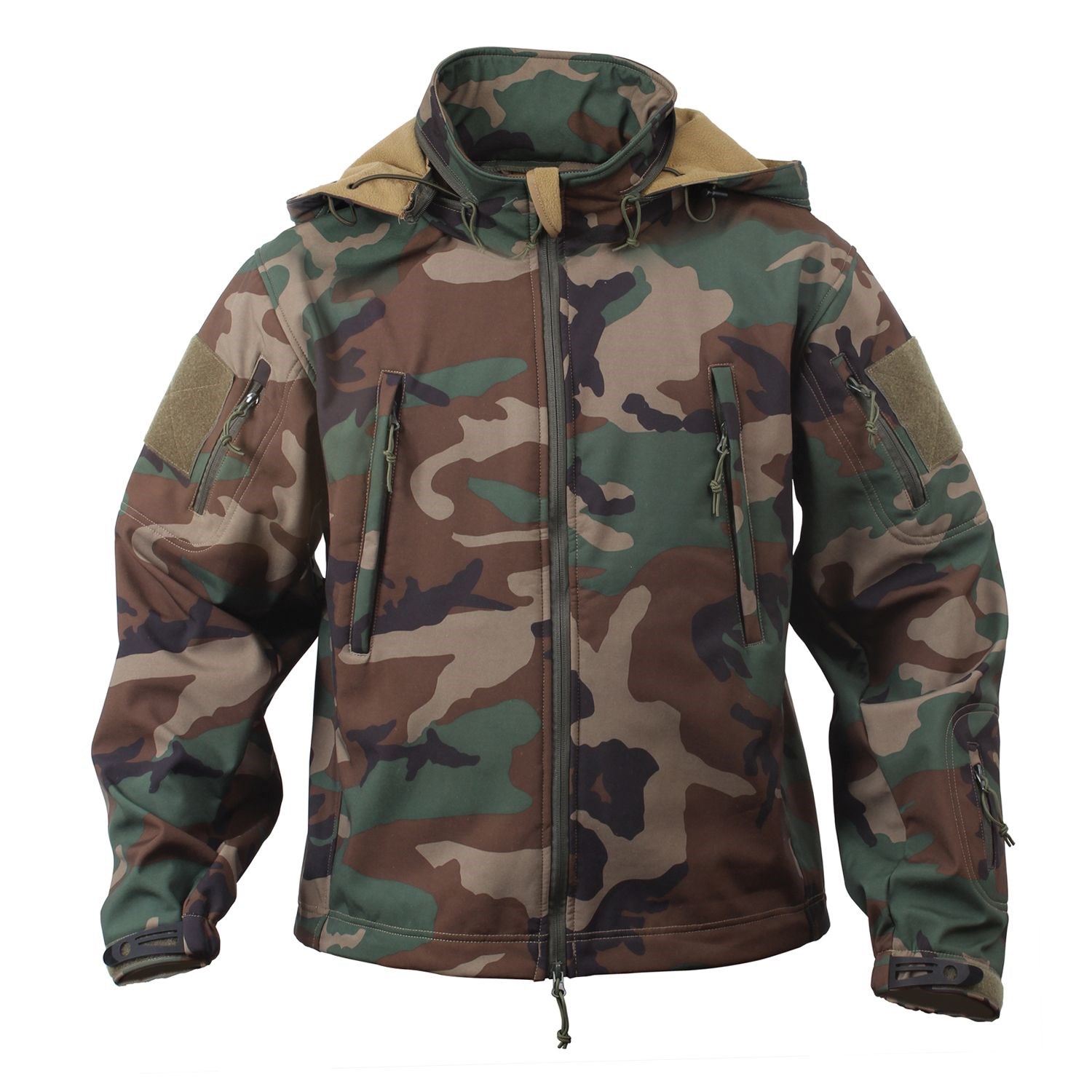 TACTICAL hooded jacket softshell WOODLAND ROTHCO 9906 L-11