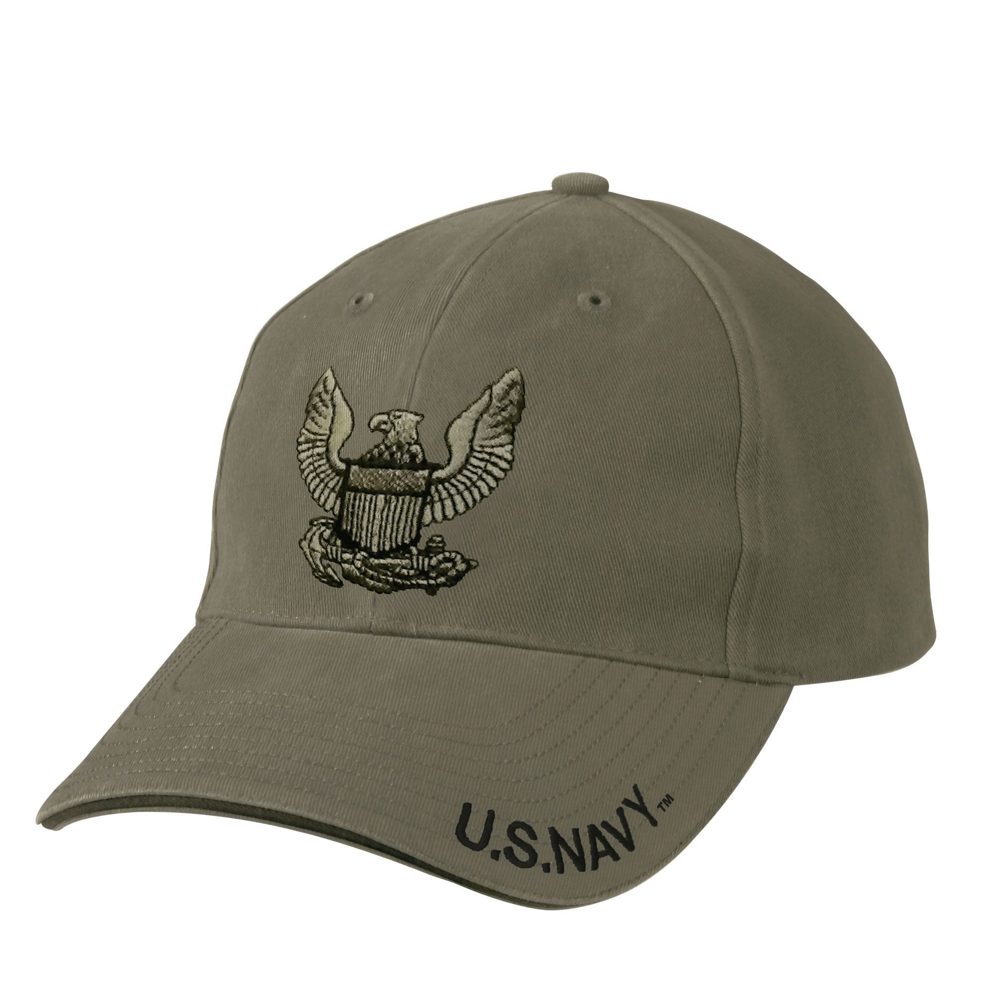 Vintage NAVY EAGLE Low Profile Cap OLIVE