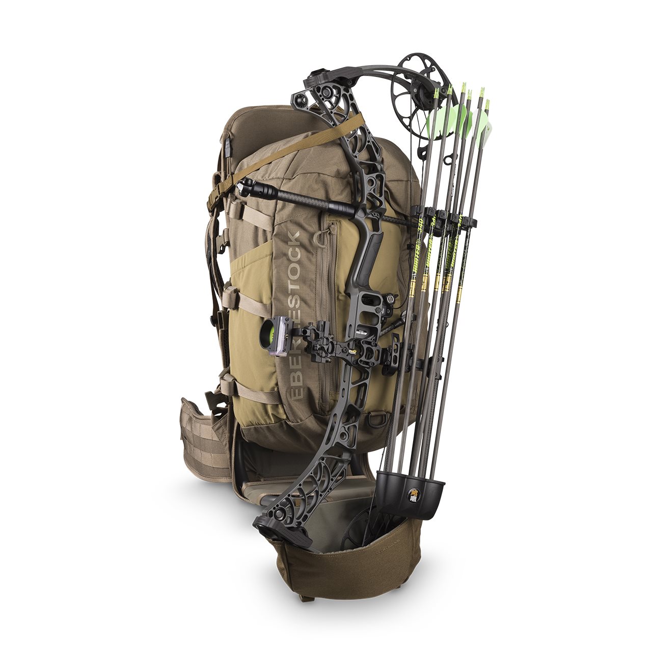 EBERLESTOCK Bow Carrier BUTTBUCKET COYOTE BROWN MILITARY RANGE