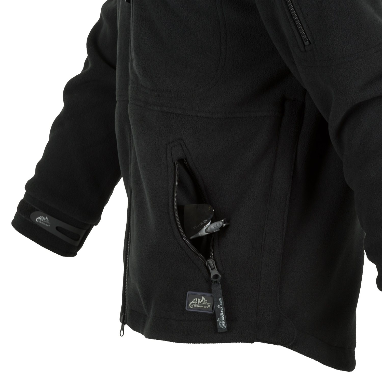 Jacket DEFENDER fleece BLACK Helikon-Tex® BL-DEH-HF-01 L-11