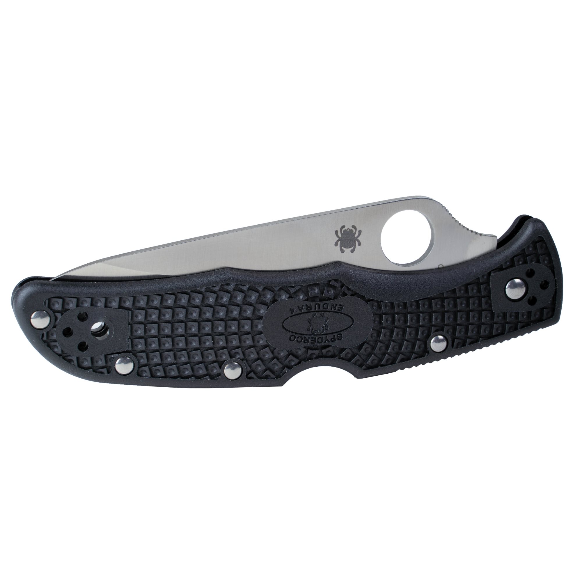 Folding Knife ENDURA® 4 Partially Serrated Spyderco C10PSBK L-11