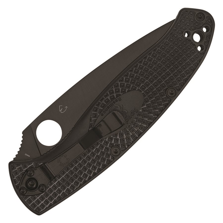 Folding Knife RESILIENCE™ BLACK Spyderco C142PSBBK L-11