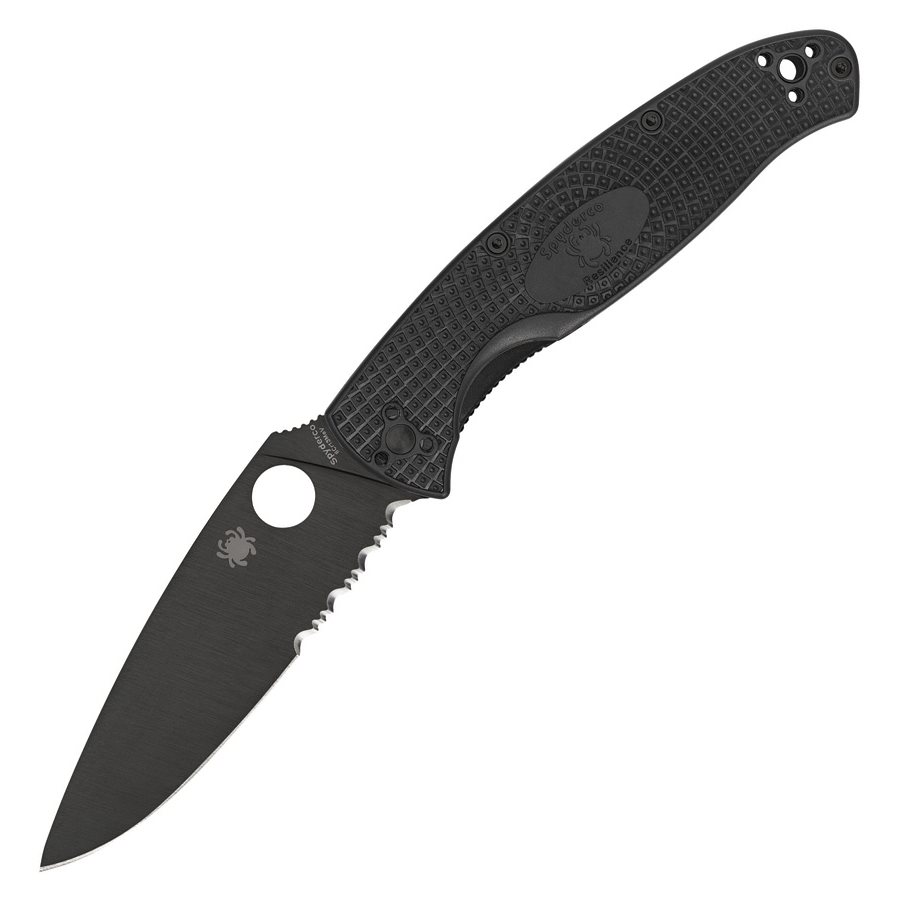 Folding Knife RESILIENCE™ BLACK Spyderco C142PSBBK L-11