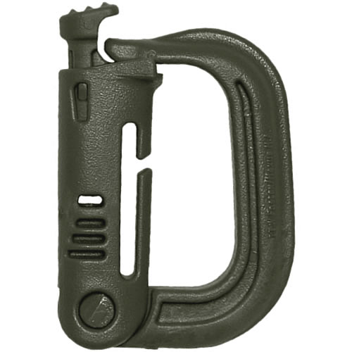 Foliage Green US Military MOLLE ITW Nexus GrimLoc D-Ring Carabiner 