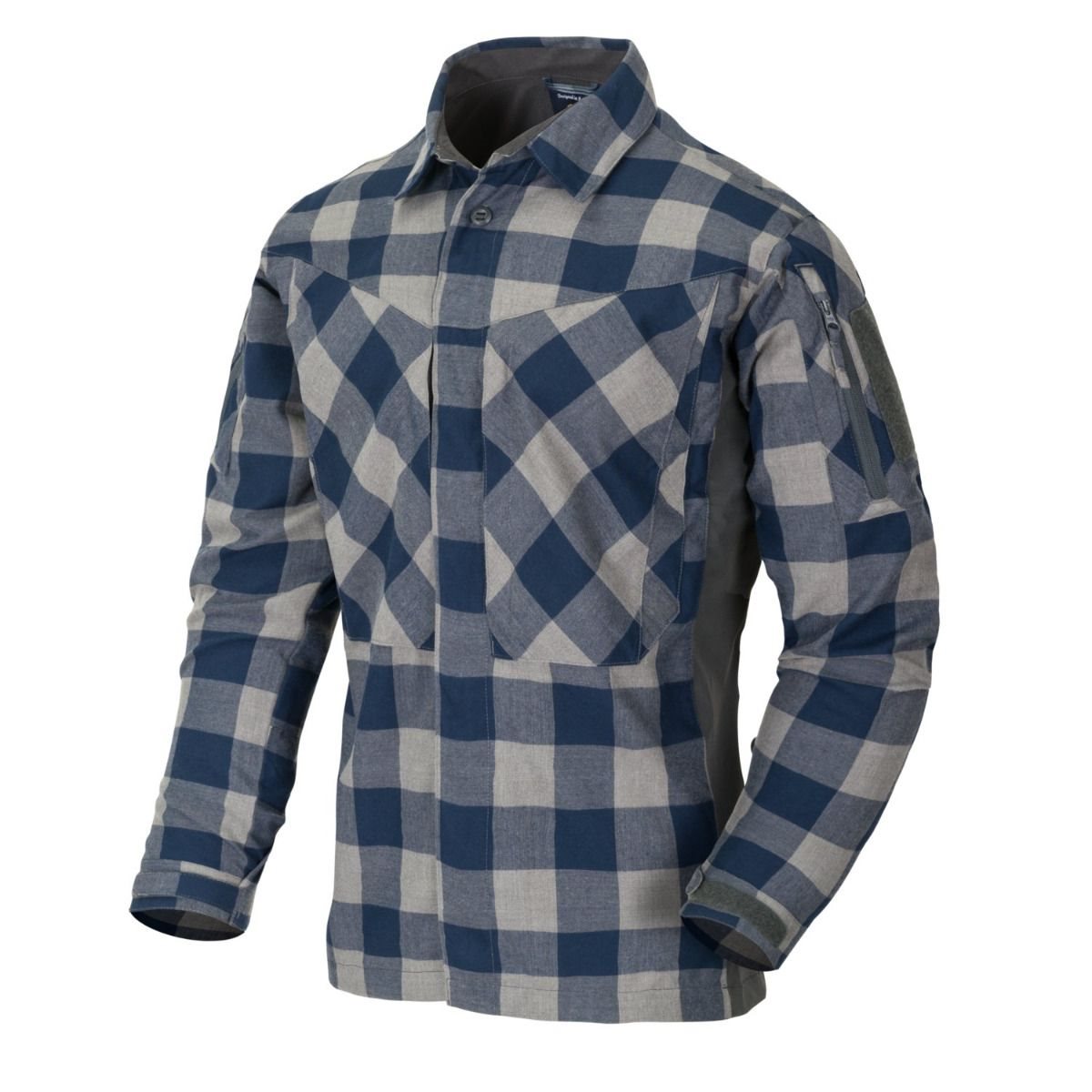 MBDU Flannel Shirt SLATE BLUE CHECKERED Helikon-Tex® KO-MBD-PO-C0 L-11