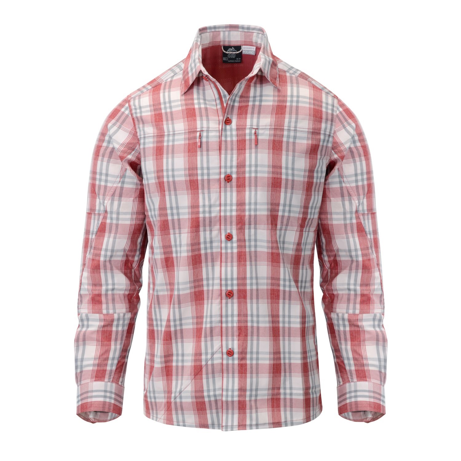 Shirt TRIP long sleeve RED PLAID Helikon-Tex® KO-TRI-NB-P7 L-11