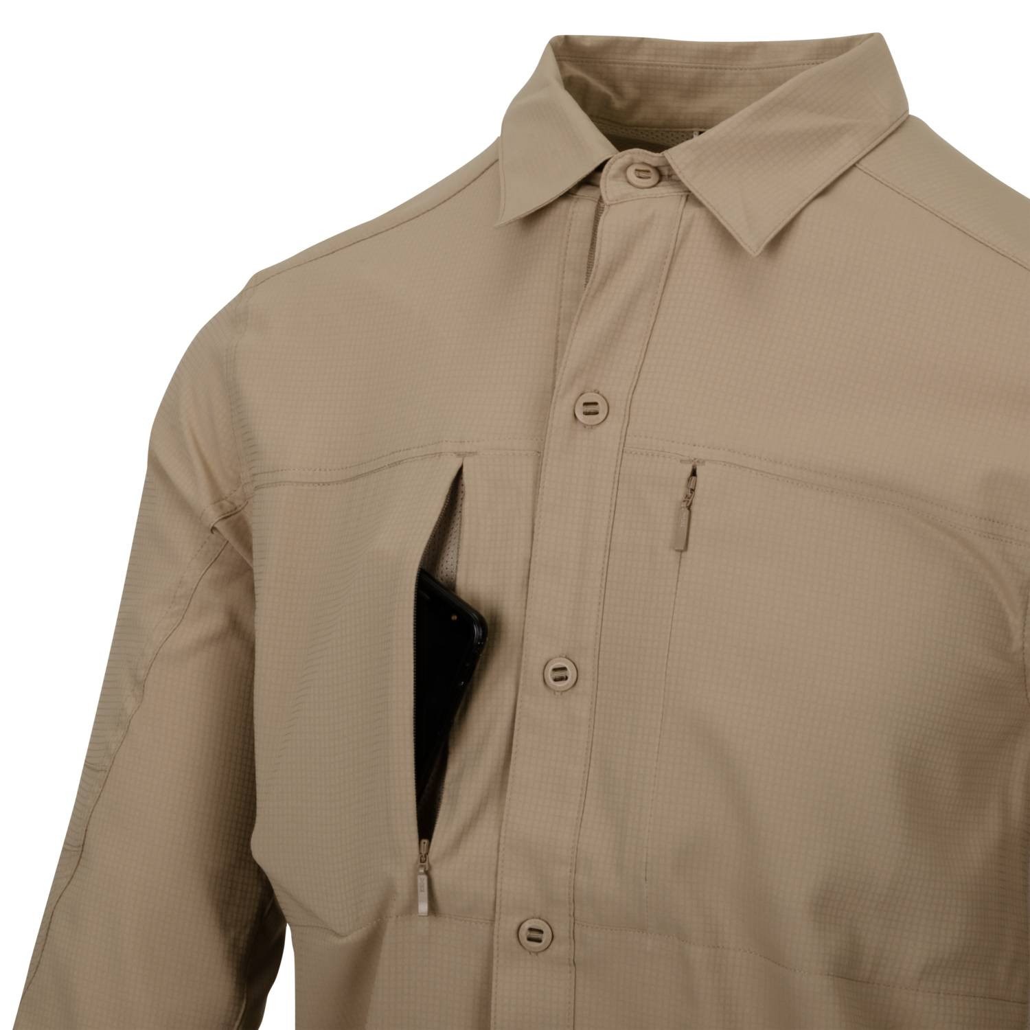 Shirt TRIP long sleeve SILVER MINK Helikon-Tex® KO-TRI-PS-69 L-11