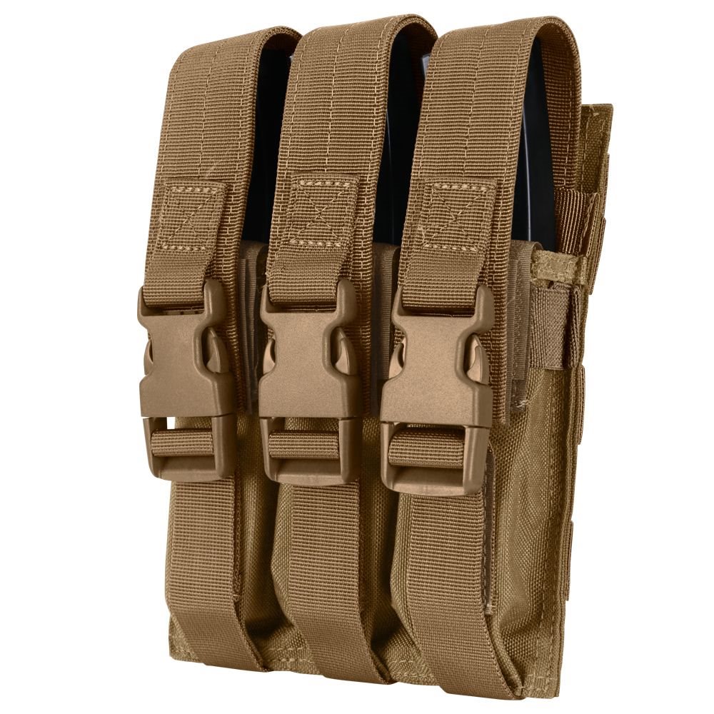 CONDOR OUTDOOR pouch MOLLE Triple Magazine MP5 COYOTE BROWN
