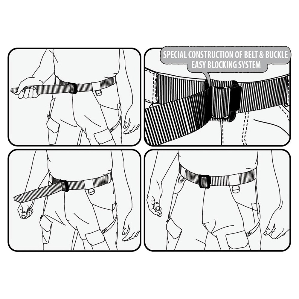 Helikon-Tex Heren UTL Tactisch Riem Zwart maat L Helikon-Tex Heren UTL Tactisch Riem Zwart maat L
