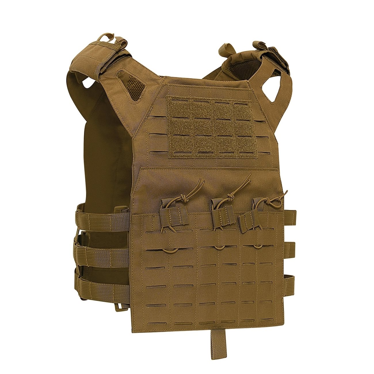 ROTHCO LASER CUT Lightweight Plate Carrier Vest COYOTE BROWN | MILITARY ...