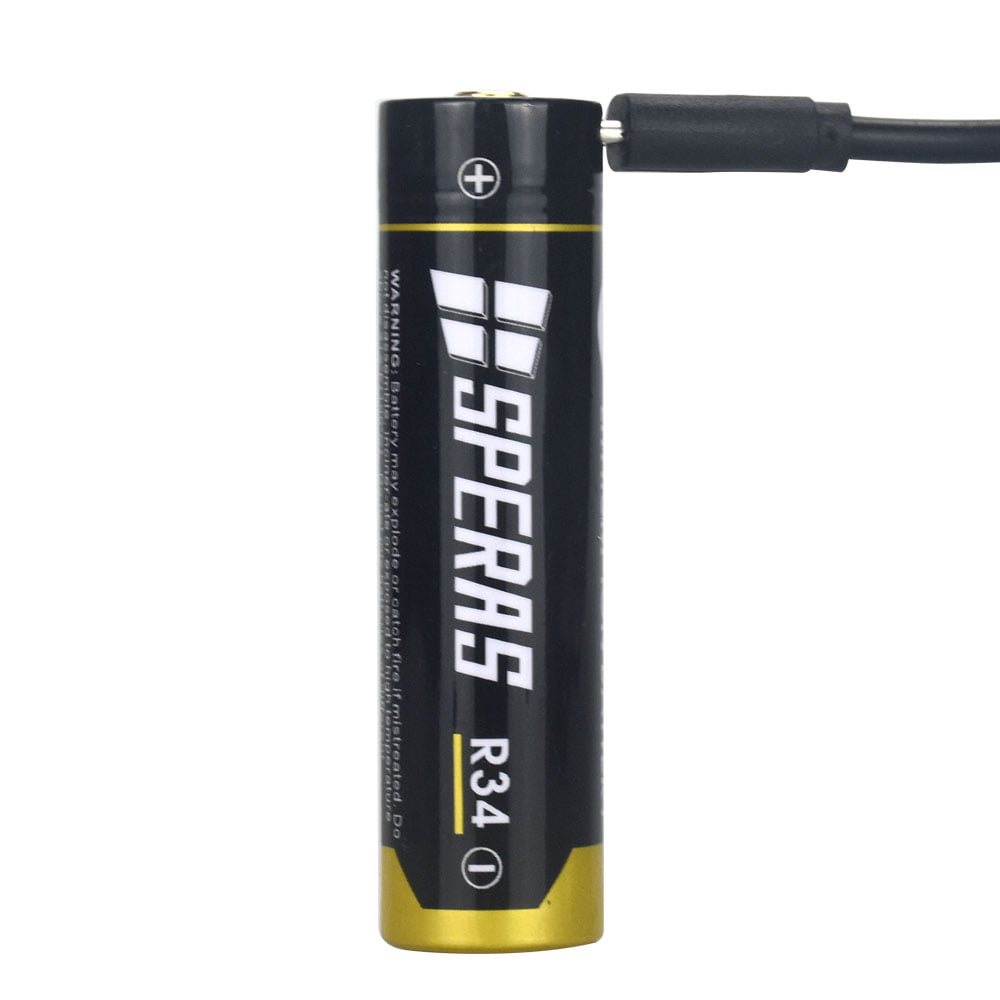 Rechargeable battery R34 3400 mAh micro USB type 18650 SPERAS R34-SP L-11