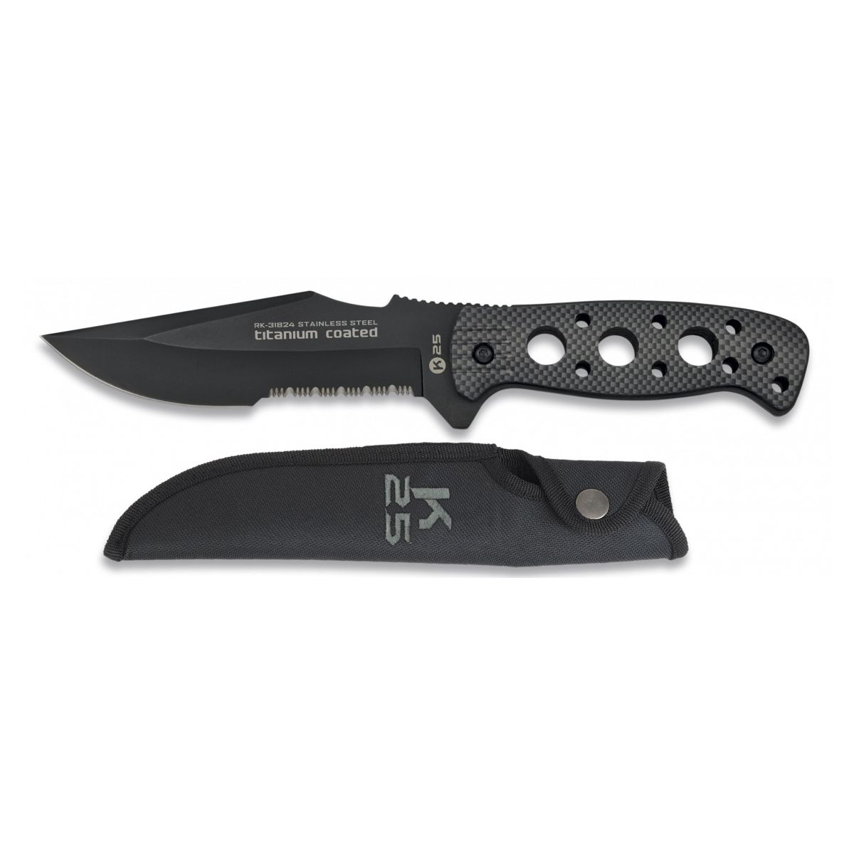 K25 Knife TACTICO RUI 31824 BLACK | MILITARY RANGE