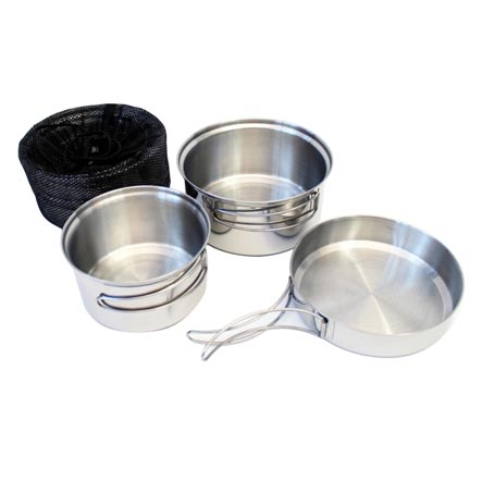 YATE Tableware three-piece stainless TRAPPER | MILITARY RANGE