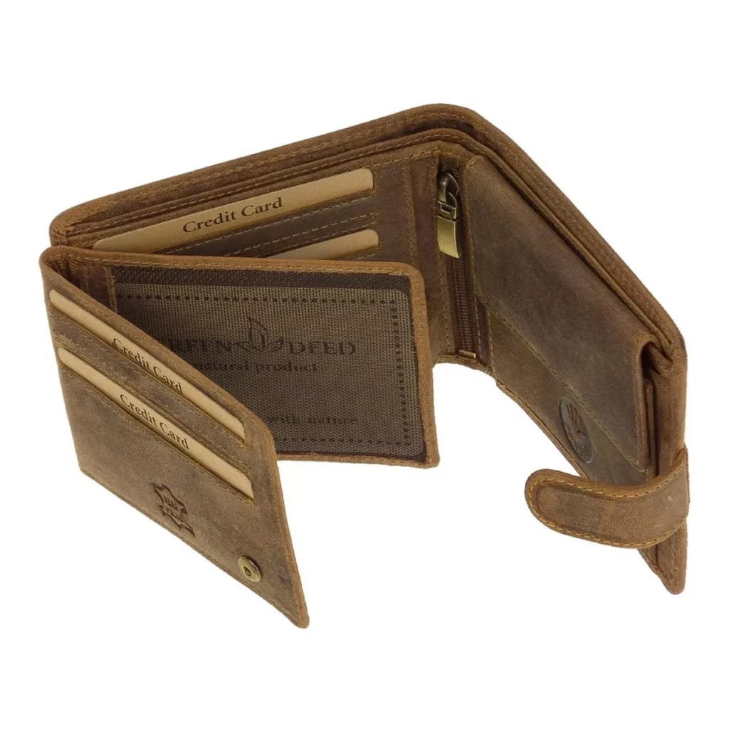 Hunter Wallet Hunter leather wallet GreenDeed WILD BOAR | MILITARY RANGE