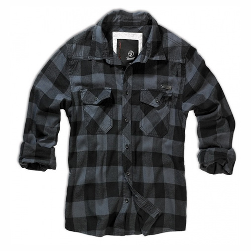 CHECK checkered shirt Grey / Black BRANDIT 4002-28 L-11