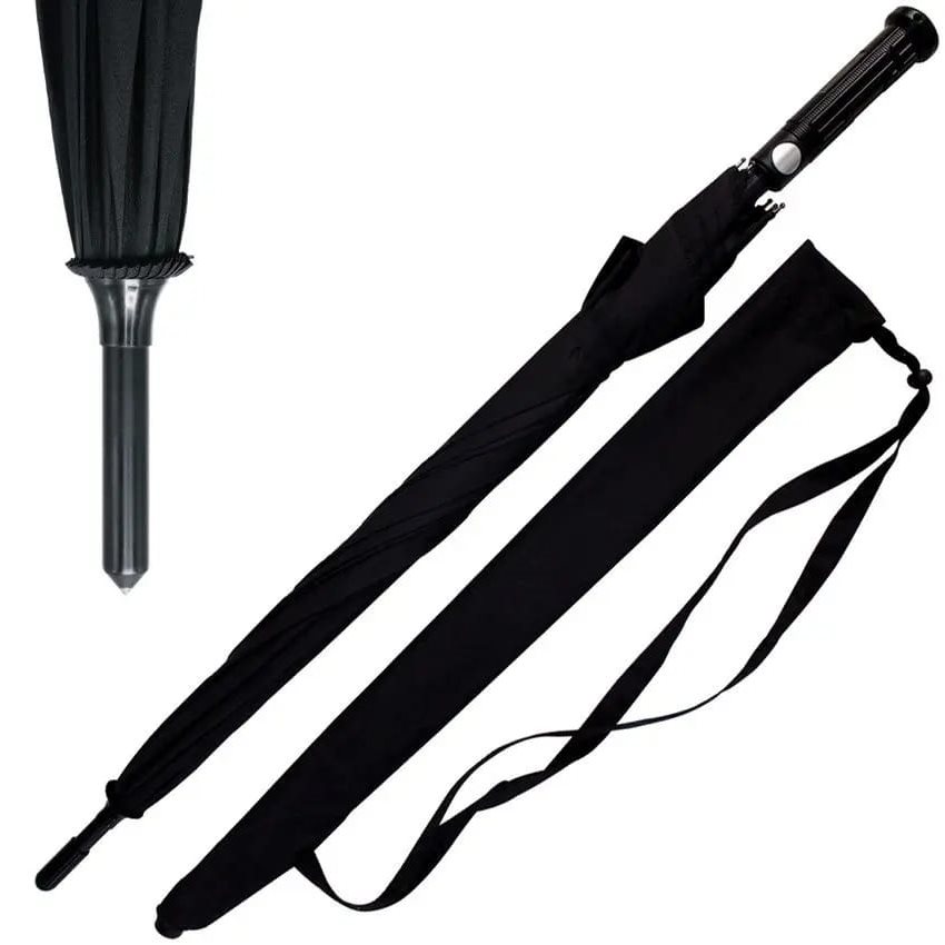 Uzi Umbrella (TAKTISCHE scherm voor zelfverdediging) (zwart Uzi Umbrella (TAKTISCHE scherm voor zelfverdediging) (zwart