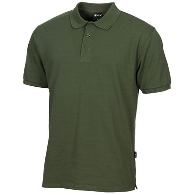 Polo shirt with button placket OLIV