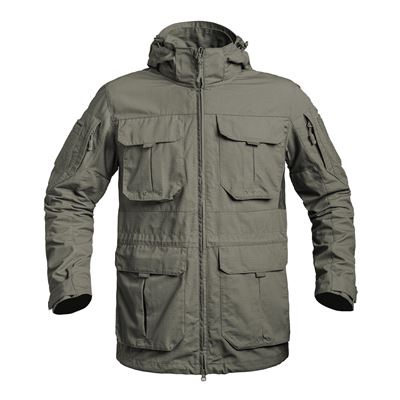Long jacket FIGHTER OLIVE GREEN