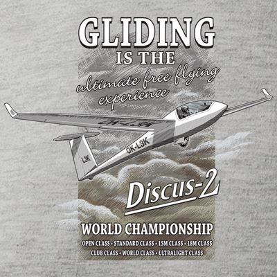 T-Shirt DISCUS-2 Glider GREY ANTONIO® 011041041 2