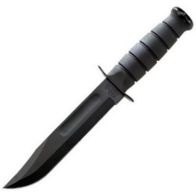 Straight blade knife FIGHTING BLACK