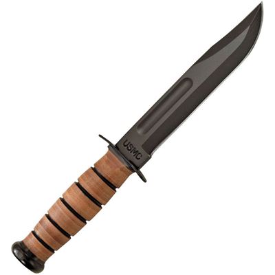 Knife U.S.M.C. straight sharp black