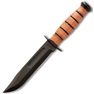 USA knife straight blade BLACK
