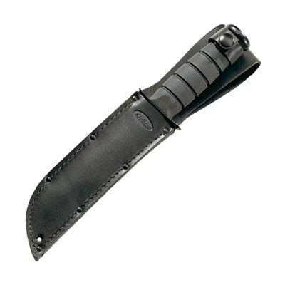 Knife FIGHTING / UTILITY serrated Tanto blade BLACK