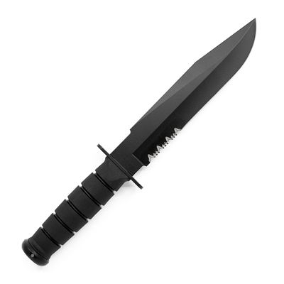 FIGHTER combined knife sharp black