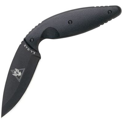 LARGE TDI knife straight blade BLACK