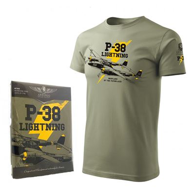 T-shirt P-38 LIGHTNING GREEN