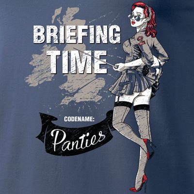 T-shirt BRIEFING TIME BLUE