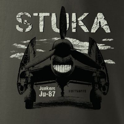 T-shirt Junkers Ju-87 STUKA GREY/GREEN