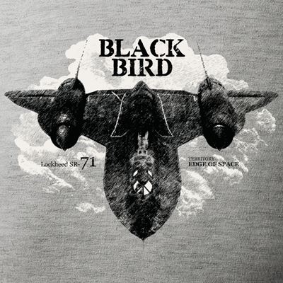 T-shirt Lockheed SR-71 BLACKBIRD GREY