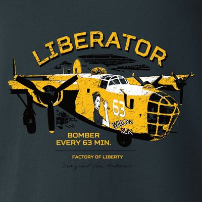 T-shirt LIBERATOR WILLOW RUN GREY