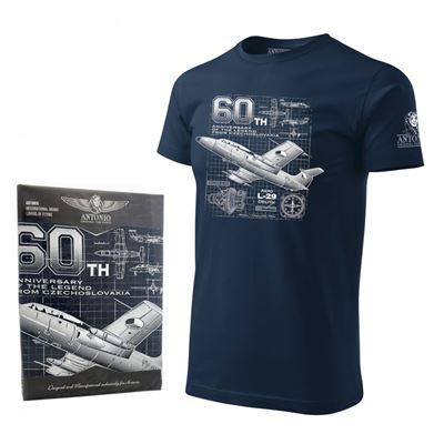 T-shirt jet training aircraft L-29 DELFÍN BLUE