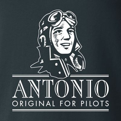 T-shirt TURBO PROPELLER with A-29B Super Tucano aircraft GREY ANTONIO® 0214881 3