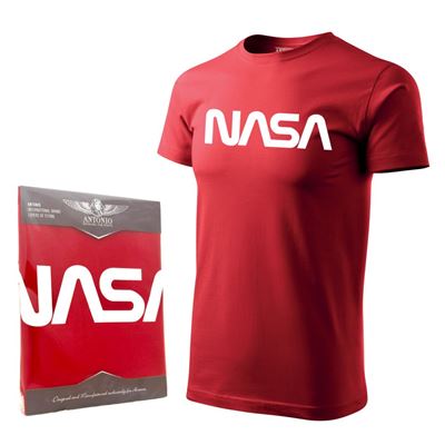 T-shirt with the NASA logo RED